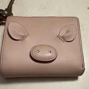 Kate Spade Piglet wallet and key Holder Light Pink. Adoreable!!!!
